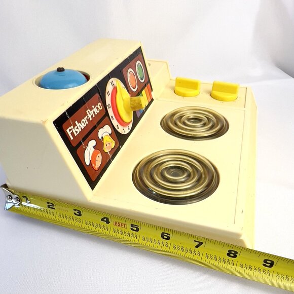Fisher Price 1978 Stovetop Vintage Toy Range Glow Magic Burners #919 Made in USA - Picture 9 of 9